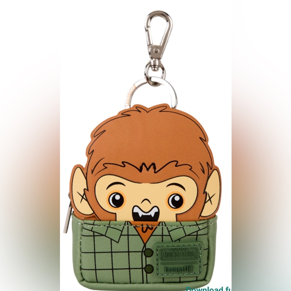 Universal Monsters Wolfman Mini Backpack Keychain NWOT​